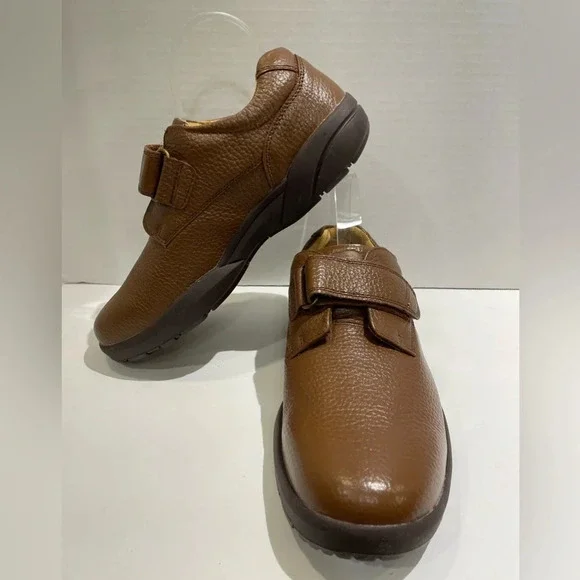 Dr. Comfort STK #6020 William Chestnut Easy Closure Shoes Men’s Size 9 1/2 W NIB